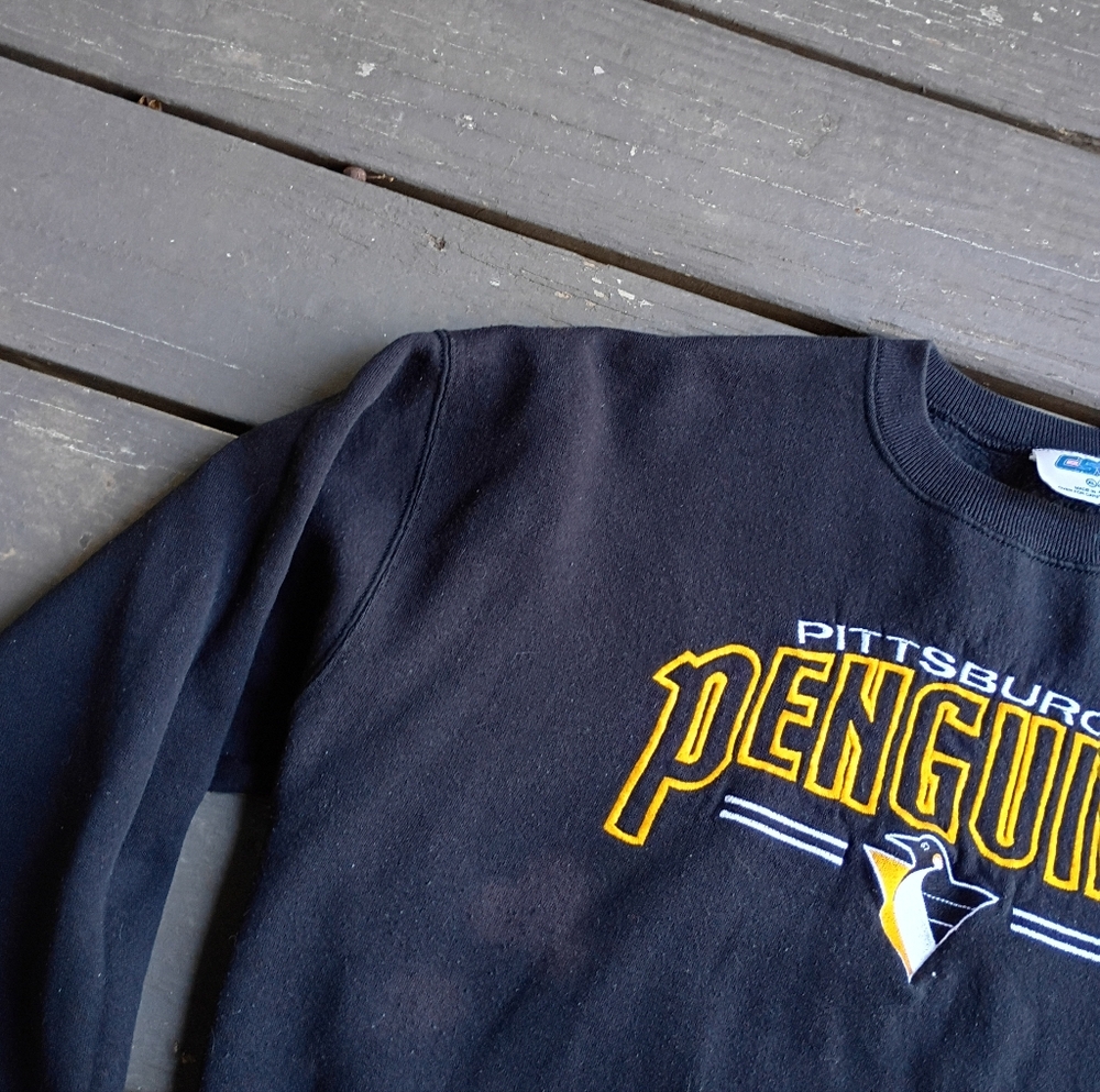 Pittsburgh Penguins Vintage Hockey Men's Sweatshirt Size XL - Picture 4 of 5